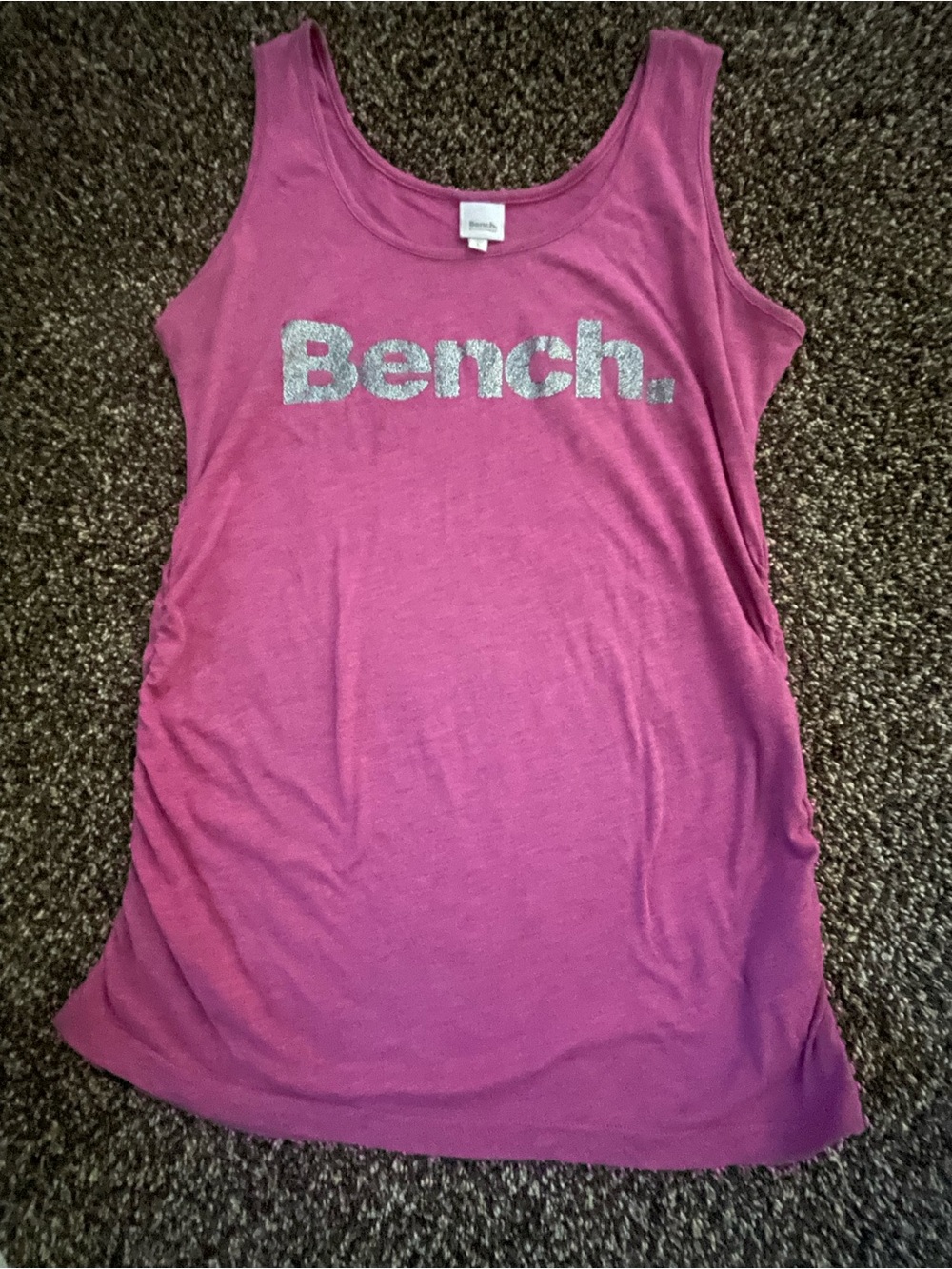 Bench Magenta Glitter Logo Tank